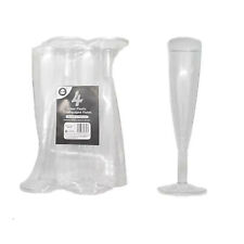Champagne Flutes Clear Plastic
