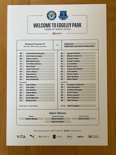 Stockport county everton - stockport,