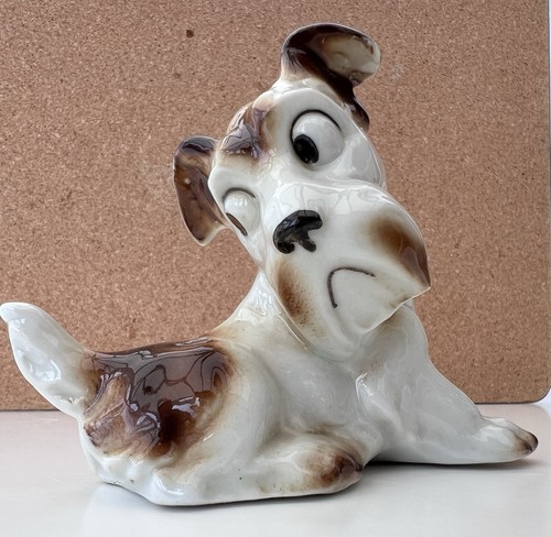 Vintage ceramic dog figurine