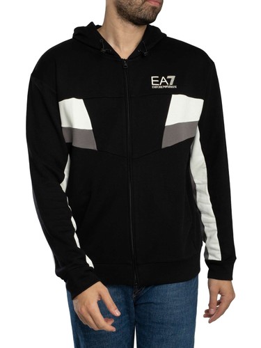 Ea7 men logo - jersey, zip