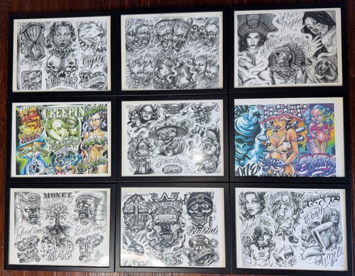 Tattoo flash prints 17x13 - tattoo,