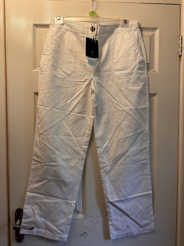 Joules white ladies - white, trousers
