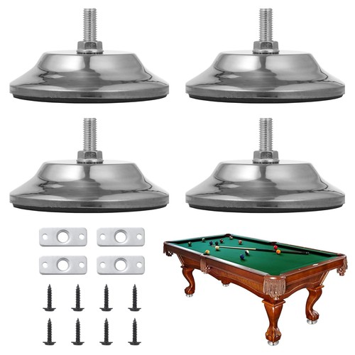 Billiard table leg levelers 4 - billiard,