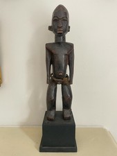 Hemba Male Figure Democratic Republic of The Congo Wood Hand Carved African Art