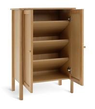 Kent 2 Door Shoe Storage Cabinet - Oak