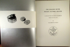 Vintage 1966 THE ENGLISH SILVER POCKET NUTMEG GRATER Elizabeth B. Miles BOOK