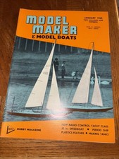 1965 Model Maker & Model Boats: New Radio Control Yacht Class Speedboat Tanks