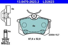 REAR BRAKE PAD SET DISC BRAKE