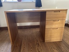 John Lewis Abacus Filing / Computer Desk FSC Certified, Oak Veneer, Natural