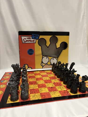 The simpsons metal chess set - simpsons,