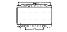 AVA Coolant Radiator DN2245