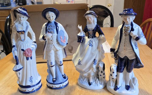Vtg victorian figurines - vtg,
