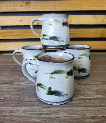 Hand thrown studio pottery set - studio,