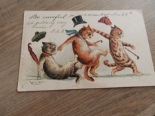 Postcard Louis Wain Cats Be