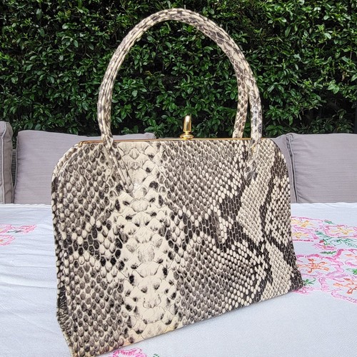 Vintage 60s snakeskin effect - snakeskin,