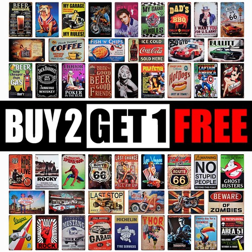 Metal plaque tin sign 20x30 - metal,
