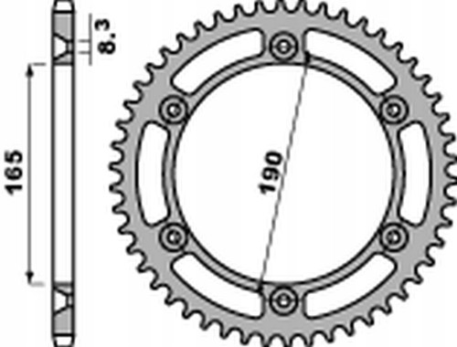 Pbr rear sprocket - rear,