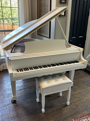White steinway model - white, m