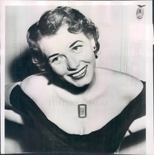 1958 Press Photo Denmark Model