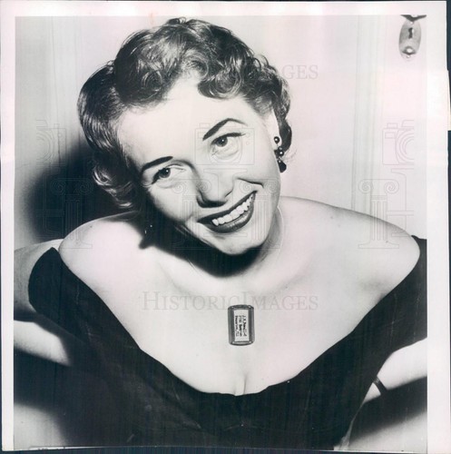 1958 press photo denmark model - press,