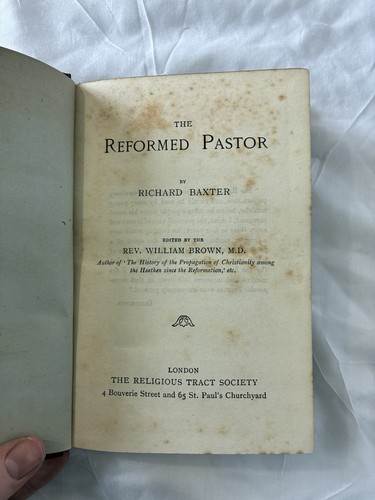 The reformed pastor - pastor,
