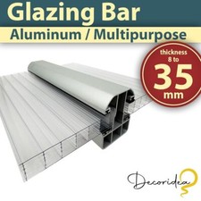 SAMPLE- Britshield® Aluminum Self Supporting Rafter Glazing Bars 8mm to 35mm