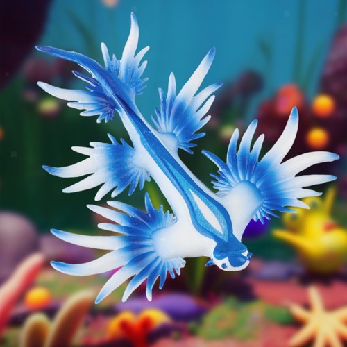 Simulation sea slug model - sea,