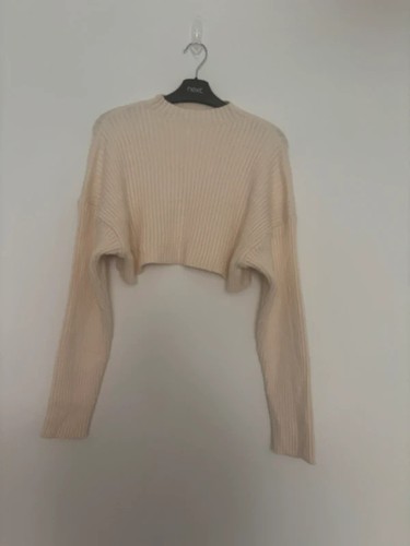 Zara cream cropped knit size - , s