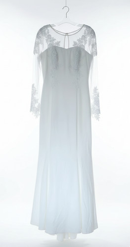 Crepe wedding dress size - dress.,