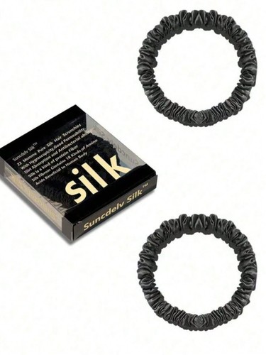 Pcs black pure natural silk - pcs,
