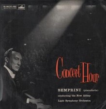 CLP1137 Semprini Concert Hour LP vinyl UK His Masters Voice mono flipback sleeve
