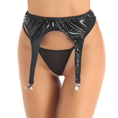 Women high waist pvc - uk,