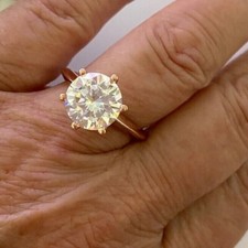 Diamonique 4ct tw Solitare