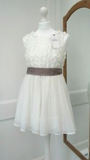 M&S IVORY LATTE BRIDESMAID DRESS - AGES 2 - 11 - BRAND NEW WITH TAGS