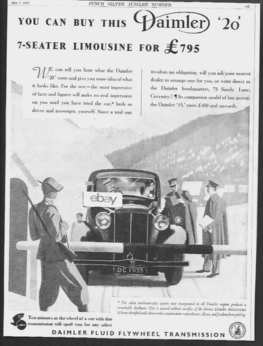 Daimler auto england - auto, of