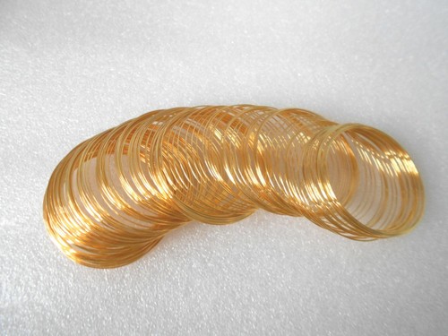 Gold memory wire 6mm - gold, thick