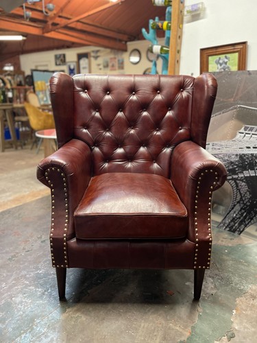 Chestnut brown leather