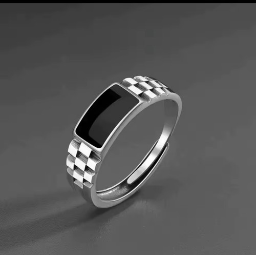 Vintage faux onyx rings - vintage,