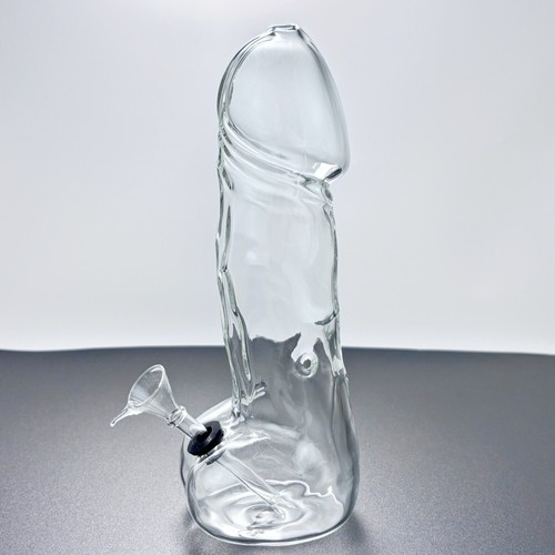 Male penis glass pipe - 8",