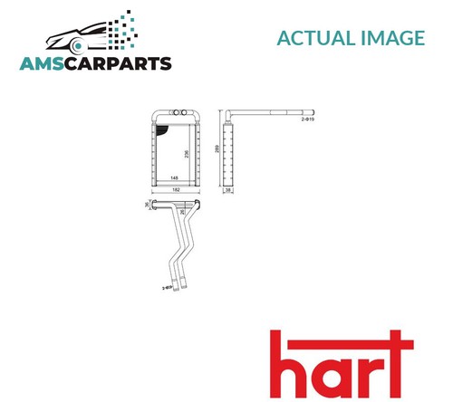 Heater radiator exchanger lhd - heater,