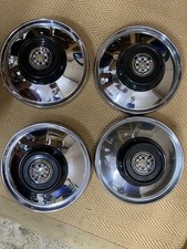 JAGUAR E-TYPE, CHROME HUB CAPS X4