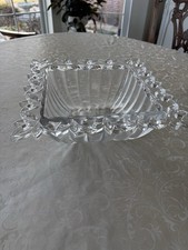 Large Thick Heavy Cut Crystal