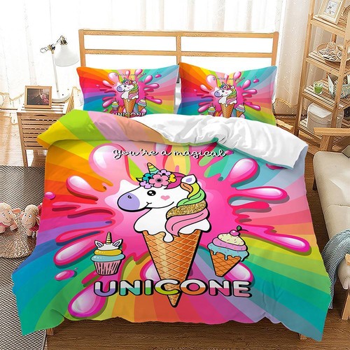 Cartoon unicorn bedding set - unicorn,