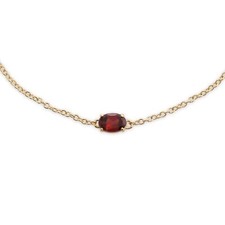Classic Oval Garnet Single