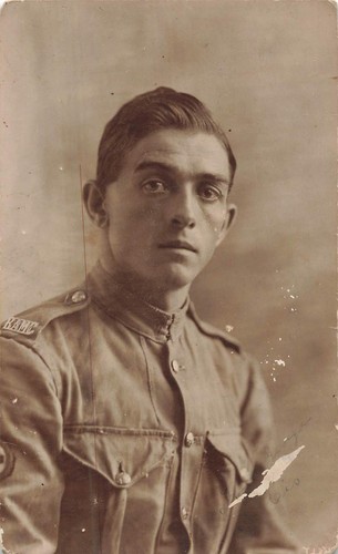 Wwi era rppc young soldier - rppc,