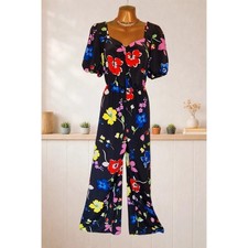 Bold Floral Wide Leg Jumpsuit