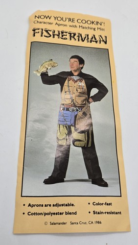 Vtg 1986 fisherman angler - 1986,