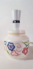 Vintage Poole Pottery Hand Painted Traditional Floral Design Lamp Base 20cm Tall