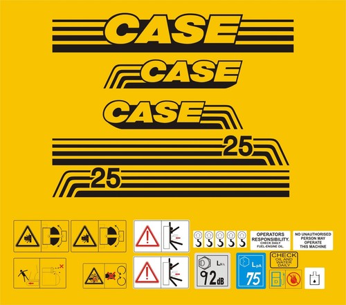 Case ck25 mini - digger, decal