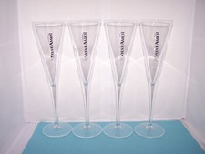 4x Veuve Amiot Champagne glass Flutes Glasses wedding pub home bar